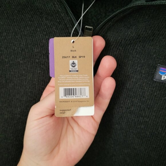 Patagonia Womens Better Sweater 1/4 Zip black Size Large black - Picture 5 of 8